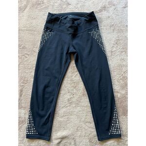 Athleta Navy Gel Dot Sonar Capri Leggings Blue Women's‎ Size Size Small